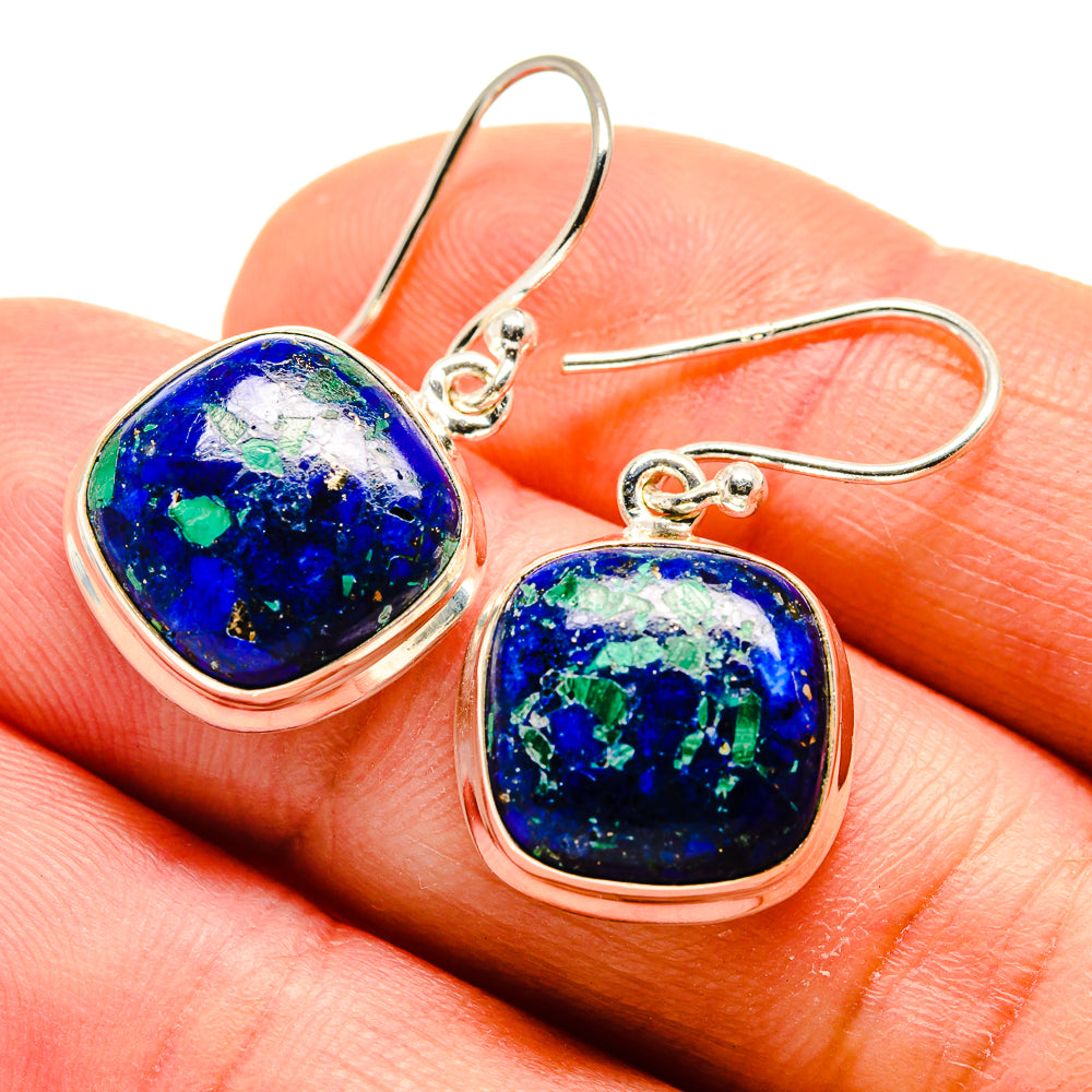 Azurite Earrings handcrafted by Anasilvercos - EARR408959