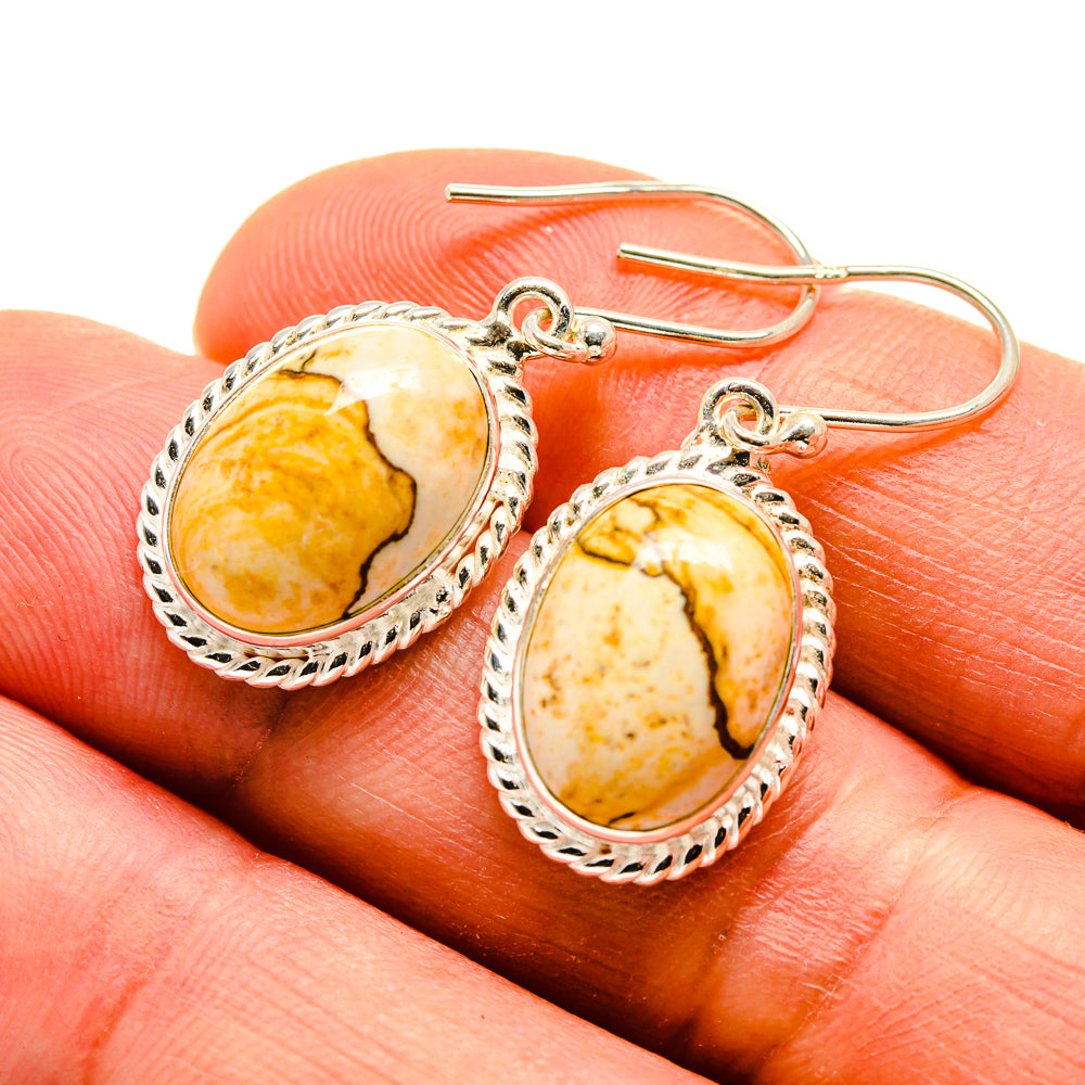 Picture Jasper Earrings handcrafted by Anasilvercos - EARR409204