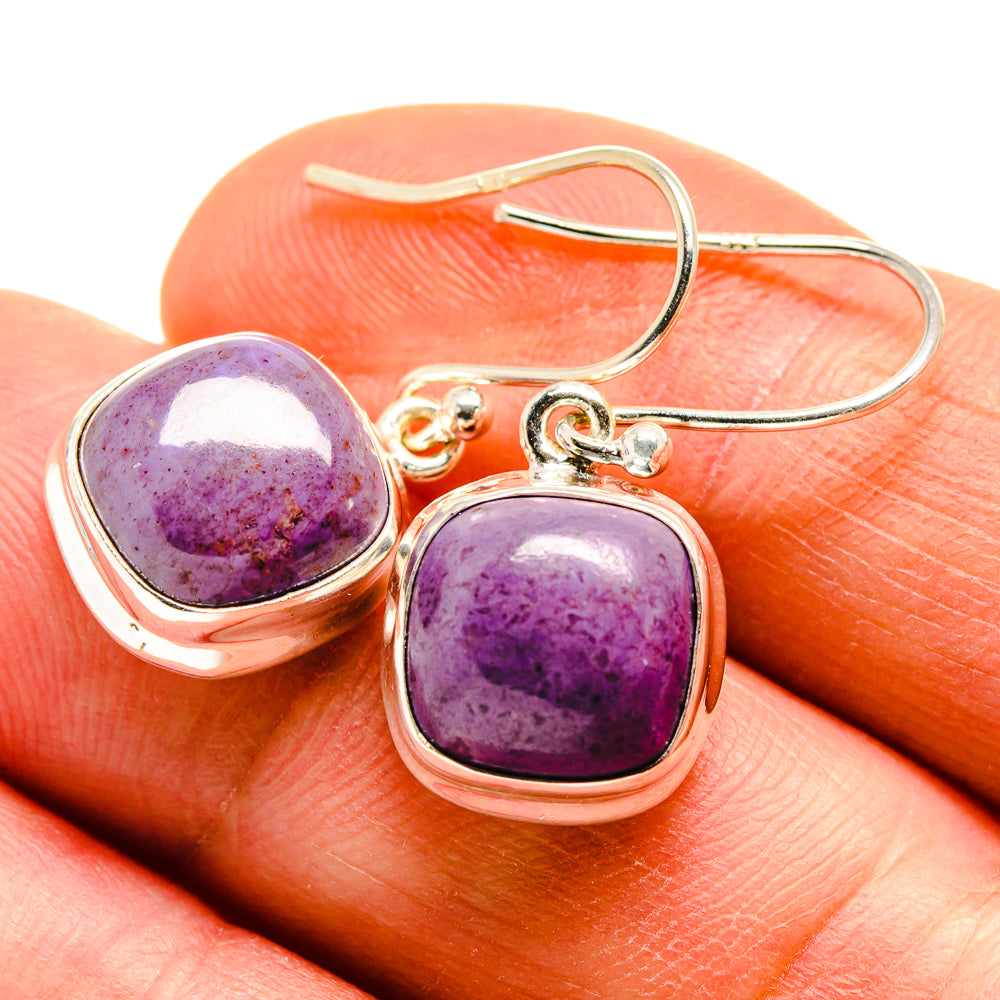 Charoite Earrings handcrafted by Anasilvercos - EARR409216