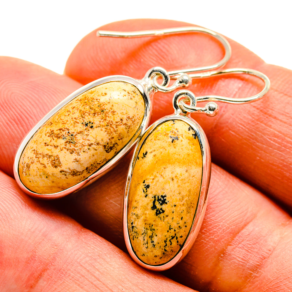 Picture Jasper Earrings handcrafted by Anasilvercos - EARR409218