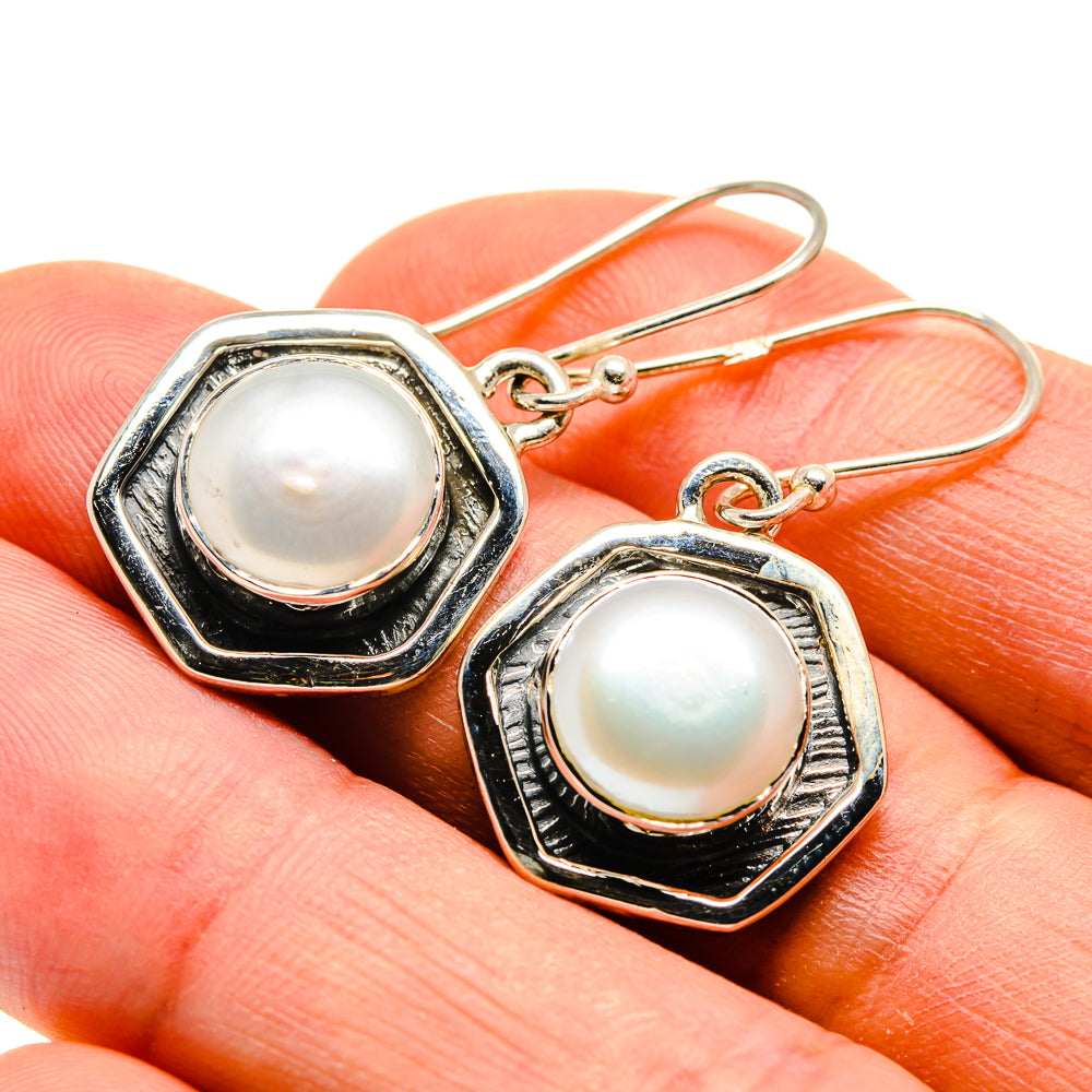 Cultured Pearl Earrings handcrafted by Anasilvercos - EARR409263