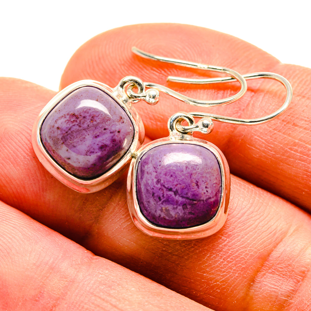 Charoite Earrings handcrafted by Anasilvercos - EARR409264