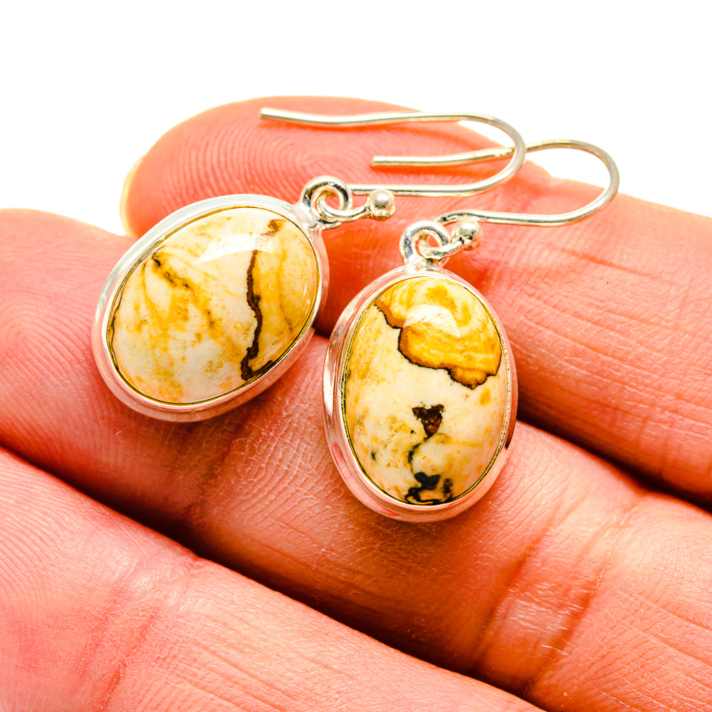 Picture Jasper Earrings handcrafted by Anasilvercos - EARR409324