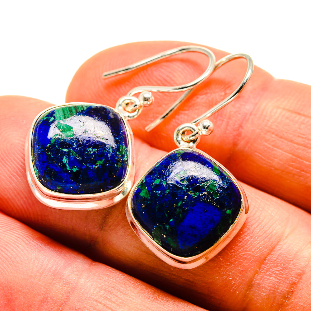 Azurite Earrings handcrafted by Anasilvercos - EARR409361