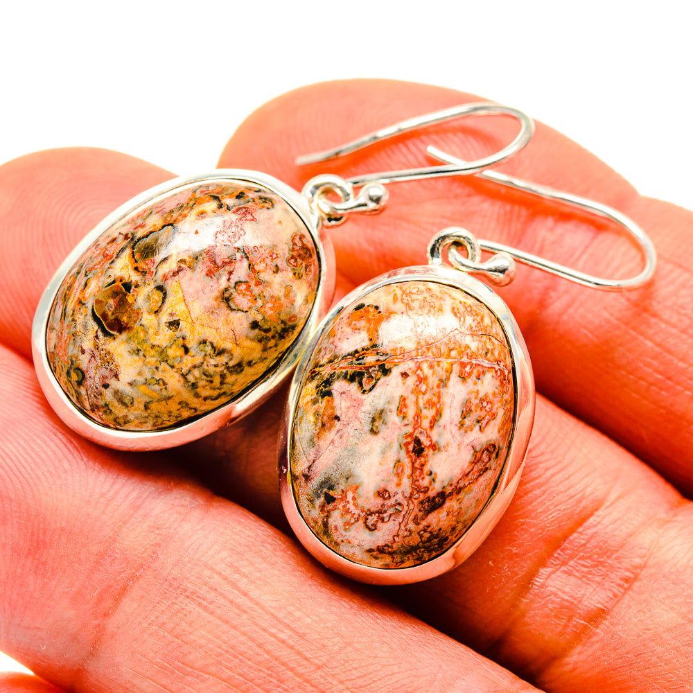 Poppy Jasper Earrings handcrafted by Anasilvercos - EARR409382