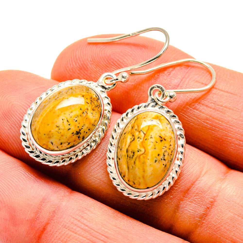 Picture Jasper Earrings handcrafted by Anasilvercos - EARR409537