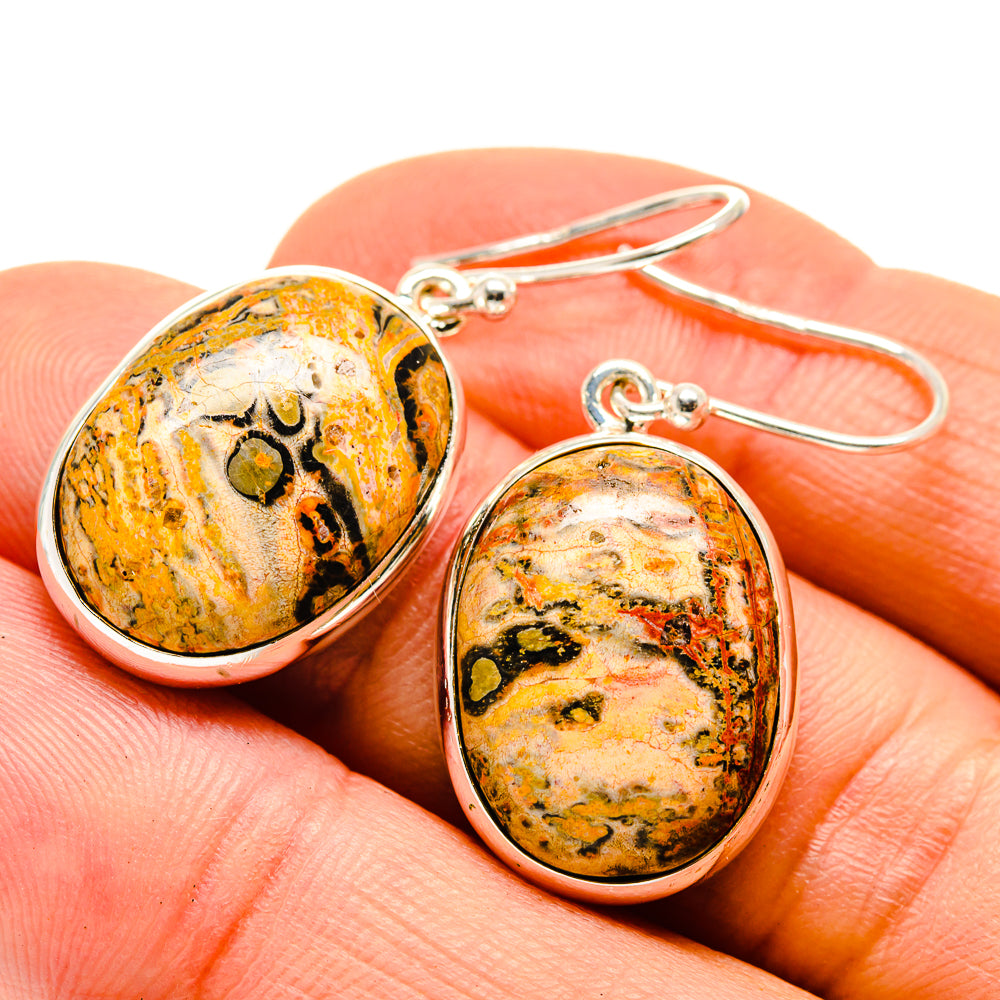 Poppy Jasper Earrings handcrafted by Anasilvercos - EARR409675