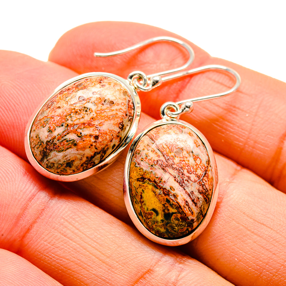 Poppy Jasper Earrings handcrafted by Anasilvercos - EARR409753