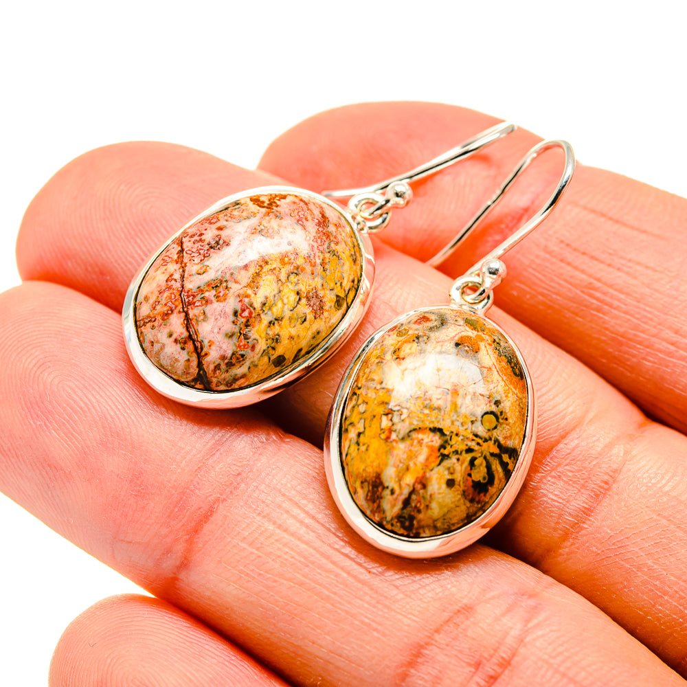 Poppy Jasper Earrings handcrafted by Anasilvercos - EARR409981