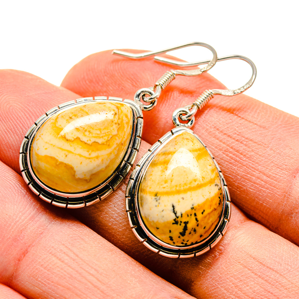 Picture Jasper Earrings handcrafted by Anasilvercos - EARR410009