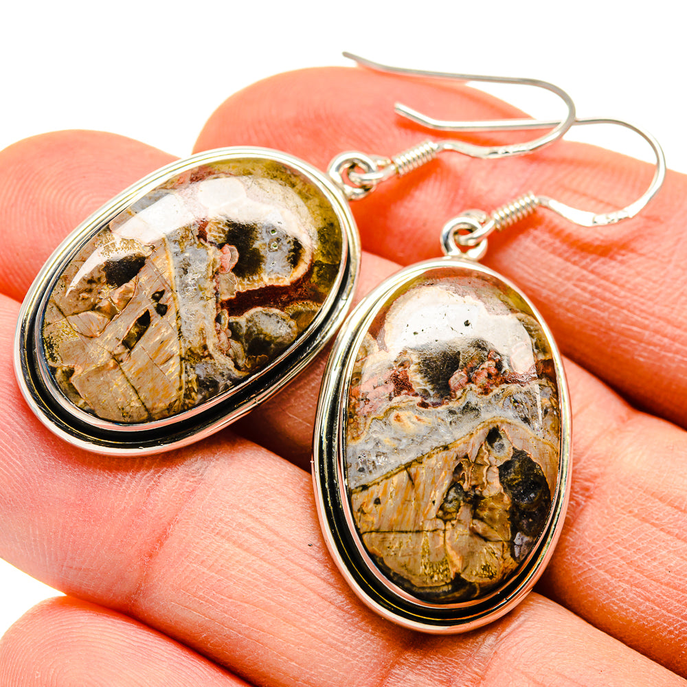 Poppy Jasper Earrings handcrafted by Anasilvercos - EARR410020