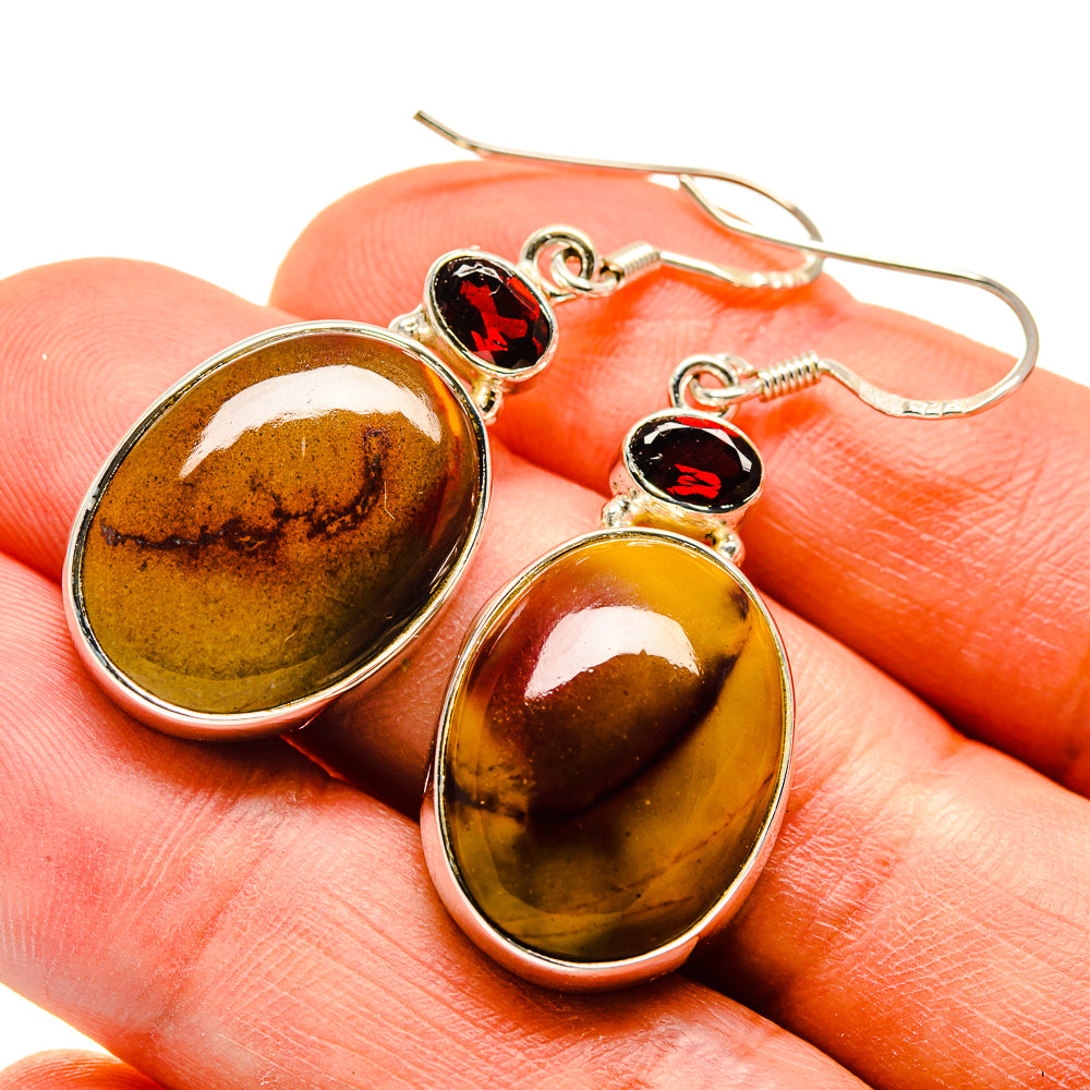 Mookaite Earrings handcrafted by Anasilvercos - EARR410115