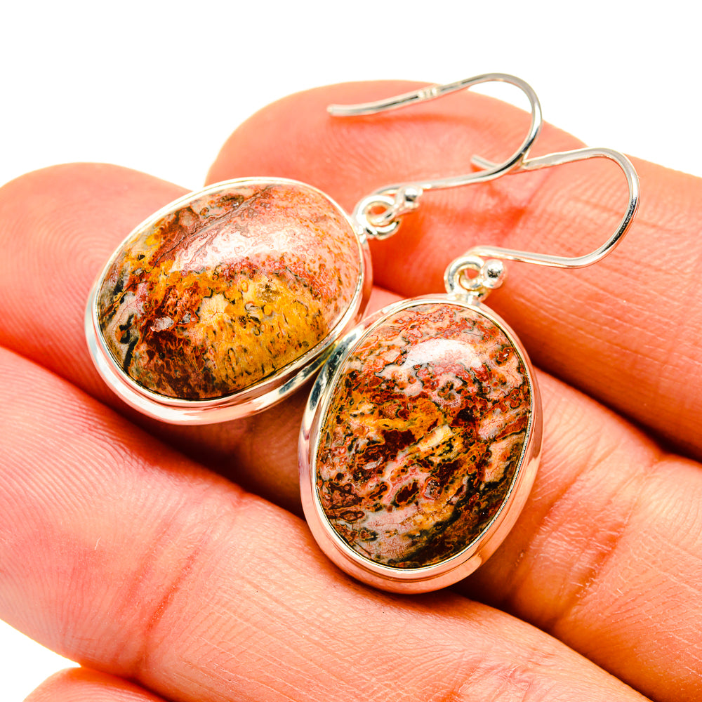 Poppy Jasper Earrings handcrafted by Anasilvercos - EARR410233