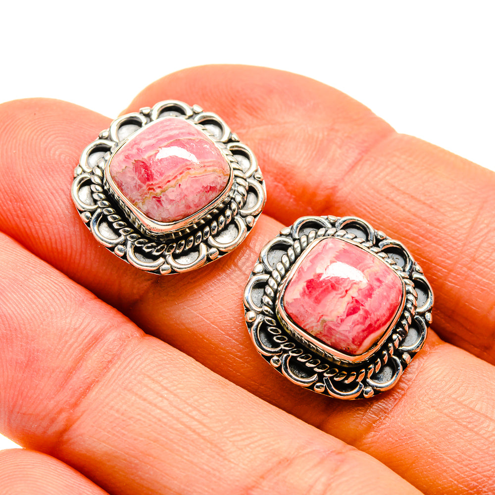Rhodochrosite Earrings handcrafted by Anasilvercos - EARR410241