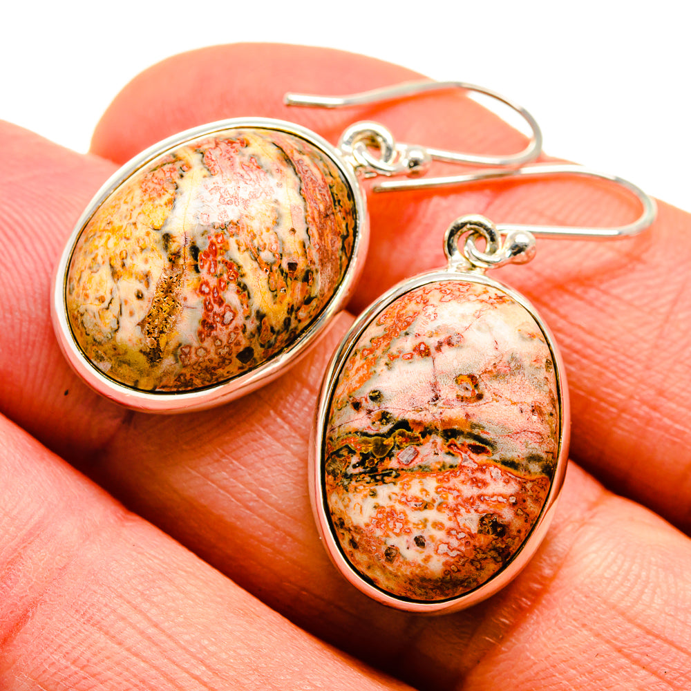 Poppy Jasper Earrings handcrafted by Anasilvercos - EARR410302