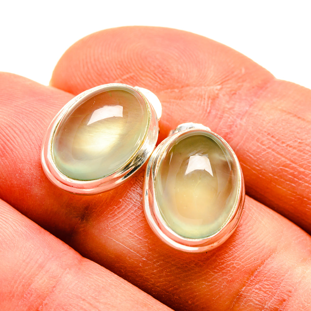 Prehnite Earrings handcrafted by Anasilvercos - EARR410382