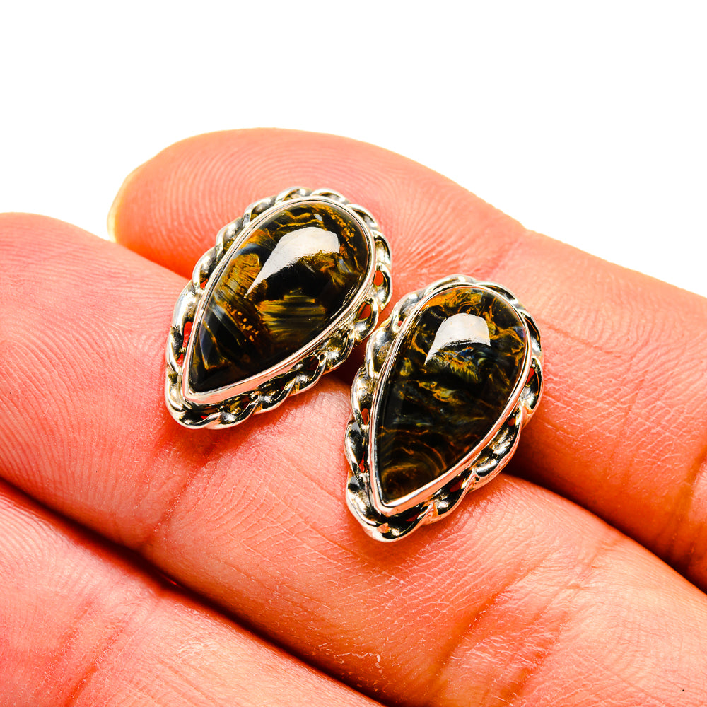 Pietersite Earrings handcrafted by Anasilvercos - EARR410537