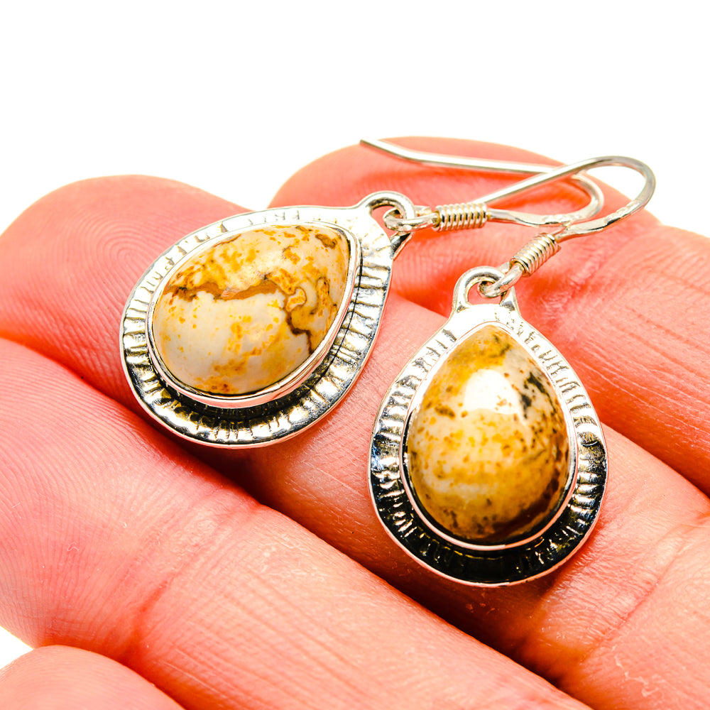 Picture Jasper Earrings handcrafted by Anasilvercos - EARR410558