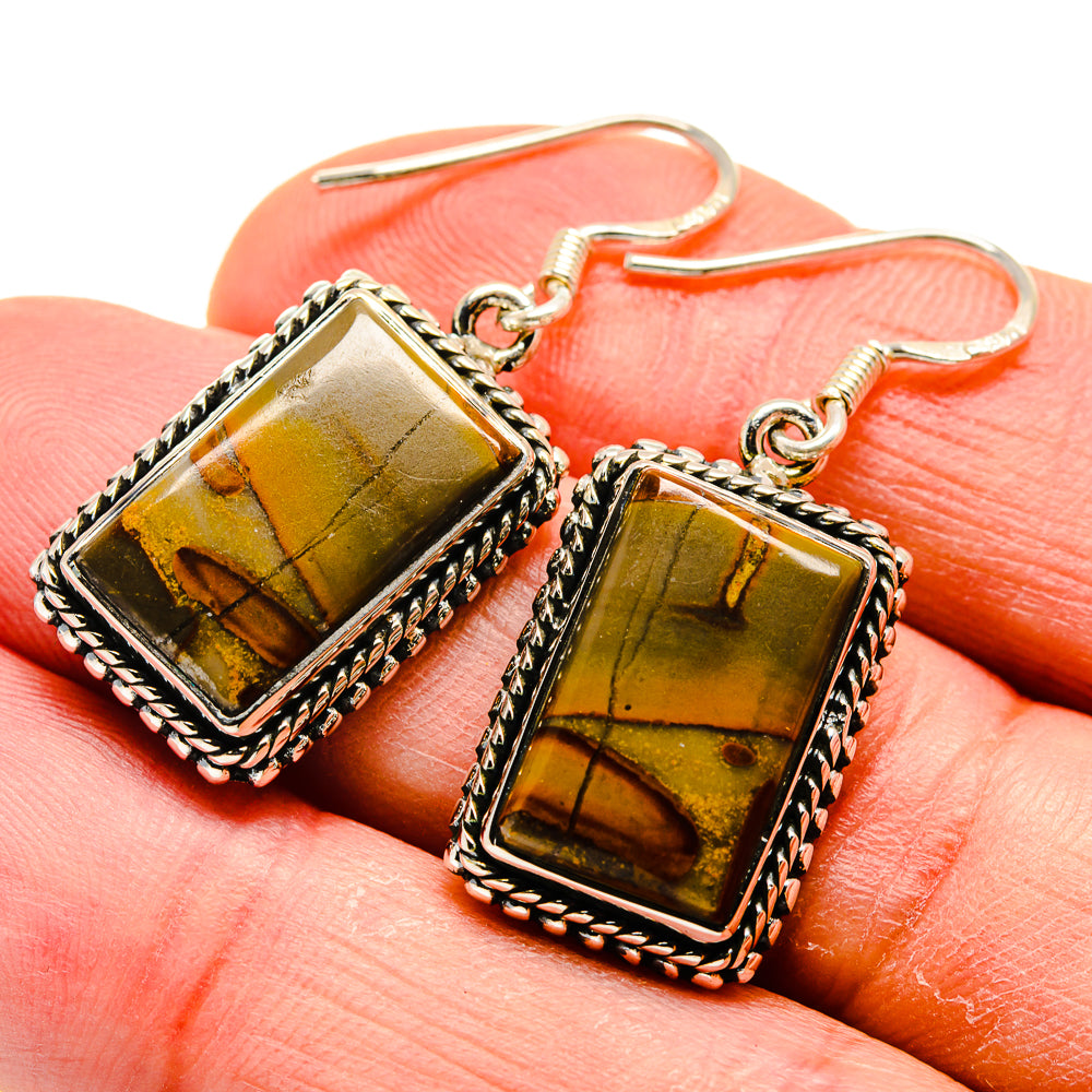 Chert Breccia Earrings handcrafted by Anasilvercos - EARR410566