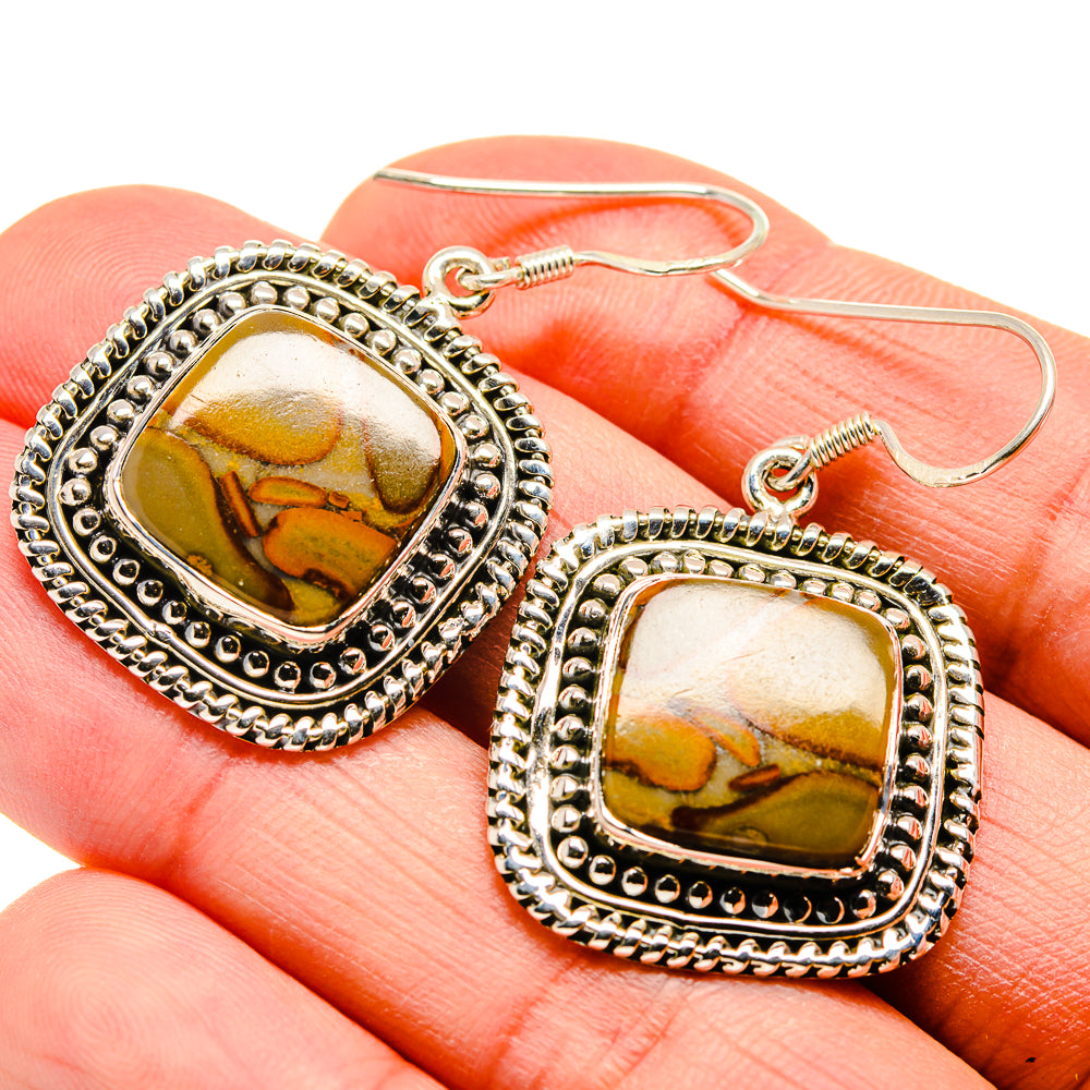 Chert Breccia Earrings handcrafted by Anasilvercos - EARR410577