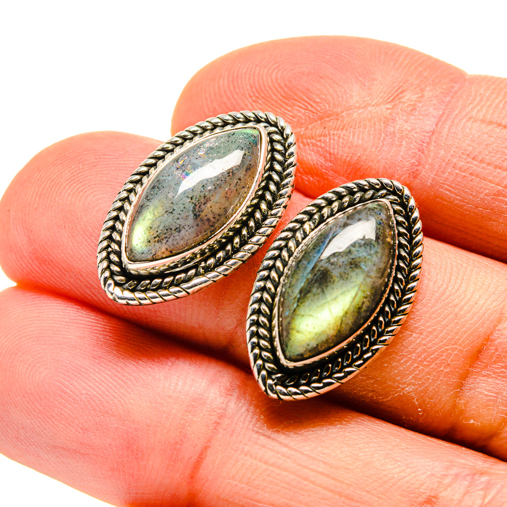 Labradorite Earrings handcrafted by Anasilvercos - EARR410592