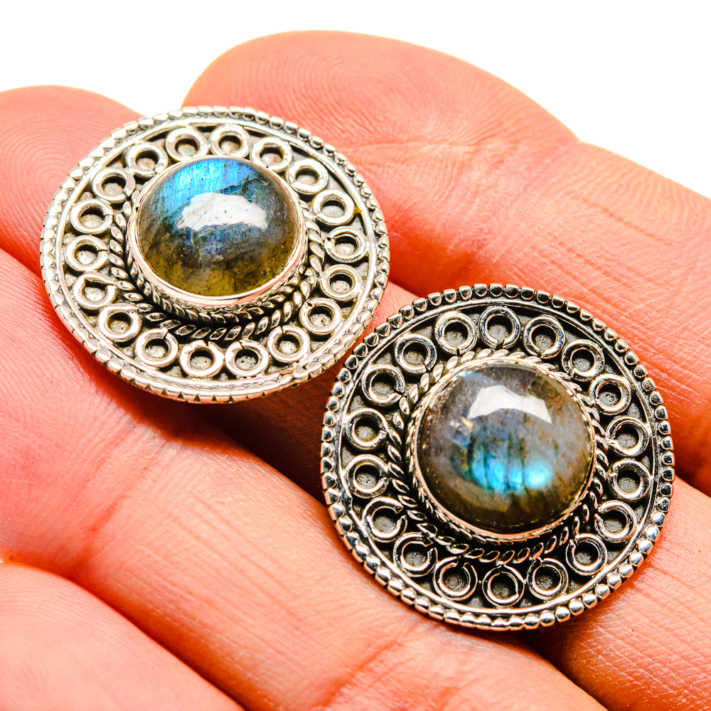 Labradorite Earrings handcrafted by Anasilvercos - EARR410596