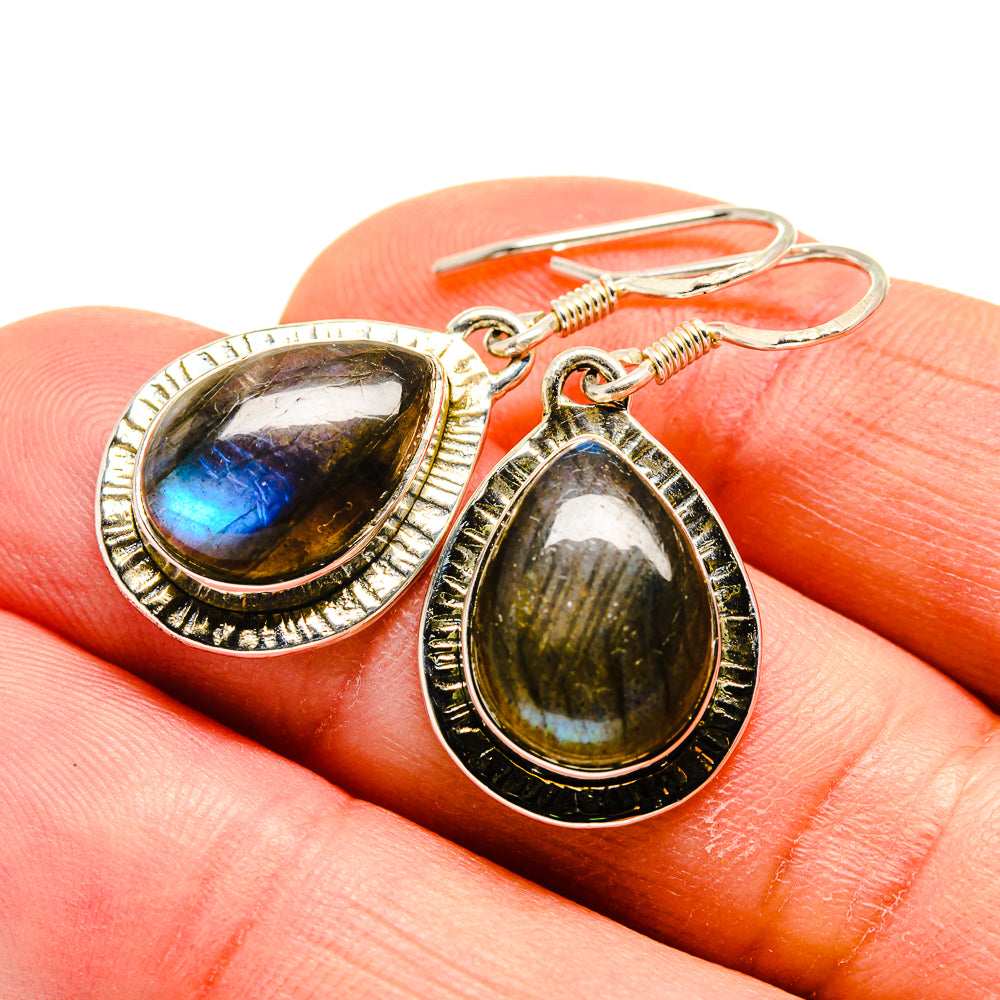 Labradorite Earrings handcrafted by Anasilvercos - EARR410651