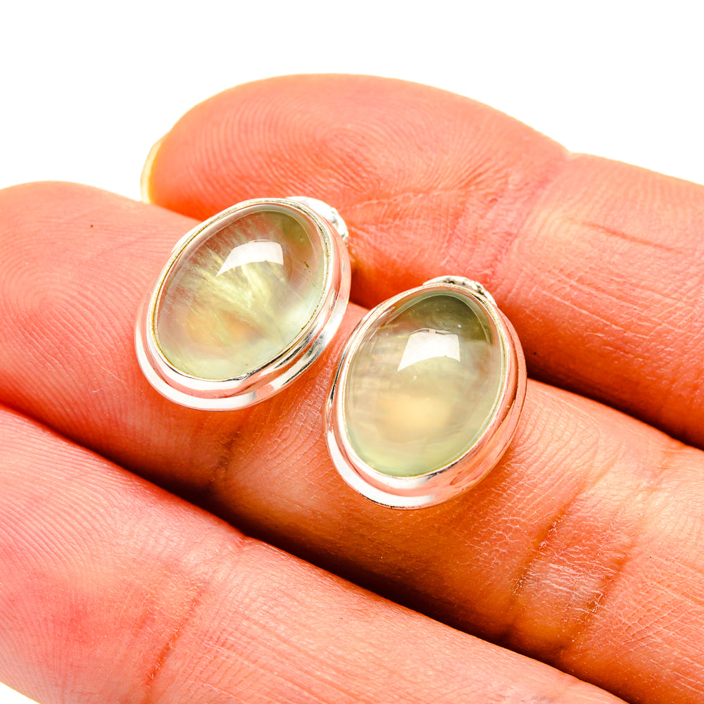 Green Fluorite Earrings handcrafted by Anasilvercos - EARR410846