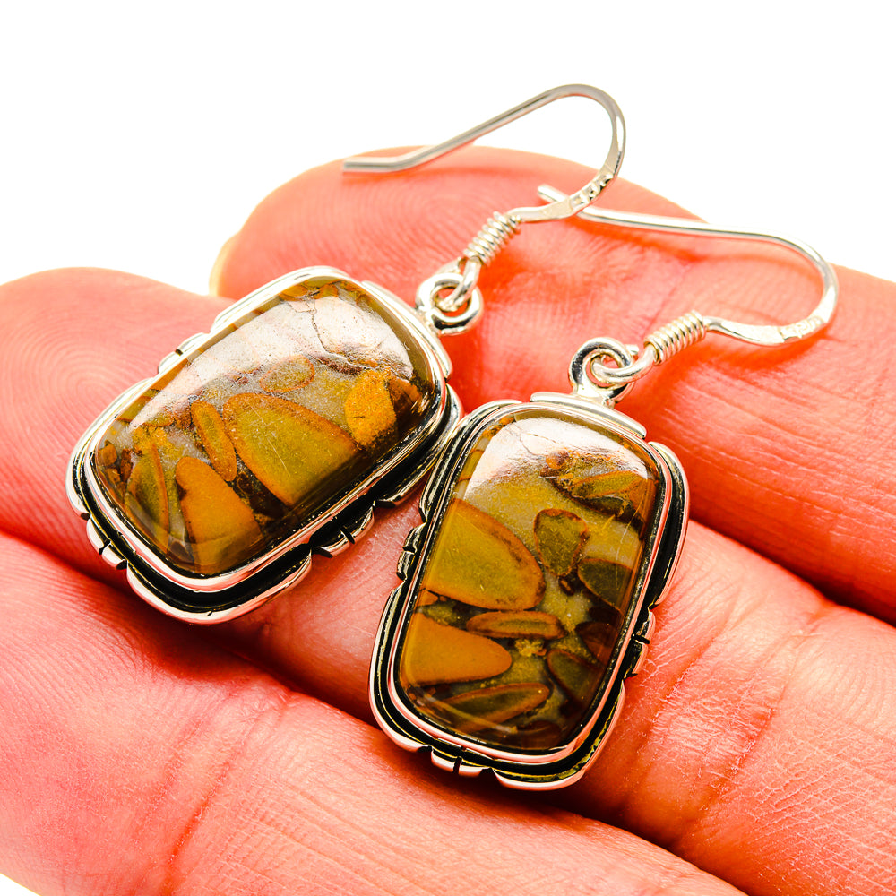Chert Breccia Earrings handcrafted by Anasilvercos - EARR410847