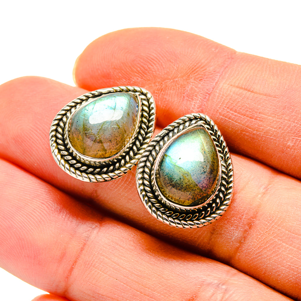 Labradorite Earrings handcrafted by Anasilvercos - EARR410894