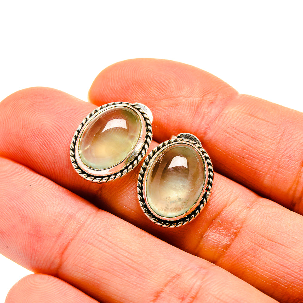 Prehnite Earrings handcrafted by Anasilvercos - EARR411132