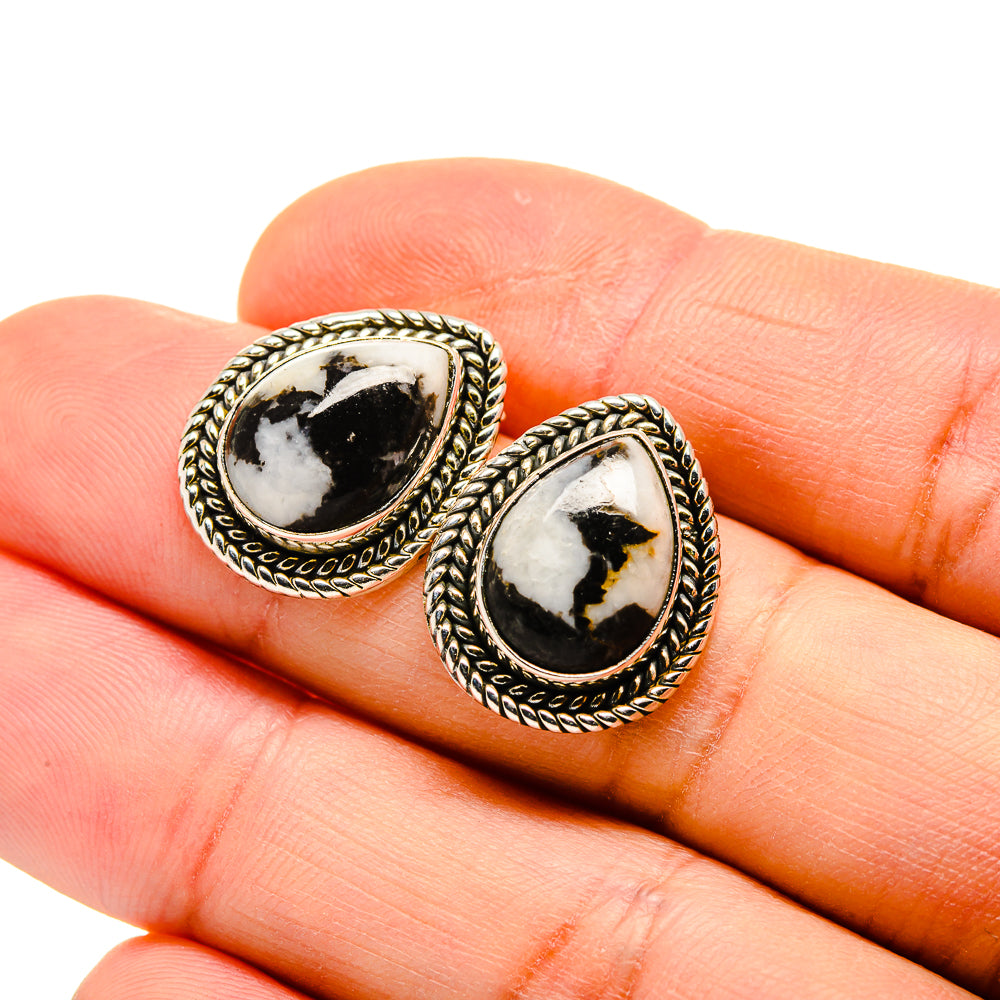 Pinolith Jasper Earrings handcrafted by Anasilvercos - EARR411230