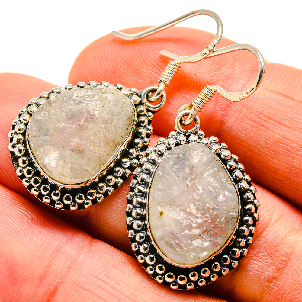 Rainbow Moonstone Earrings handcrafted by Anasilvercos - EARR411471