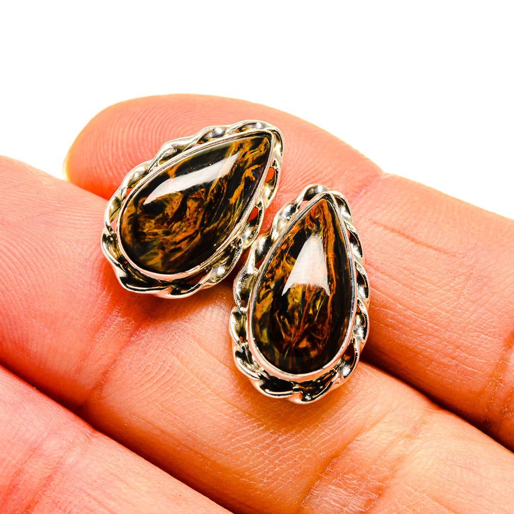 Pietersite Earrings handcrafted by Anasilvercos - EARR411612