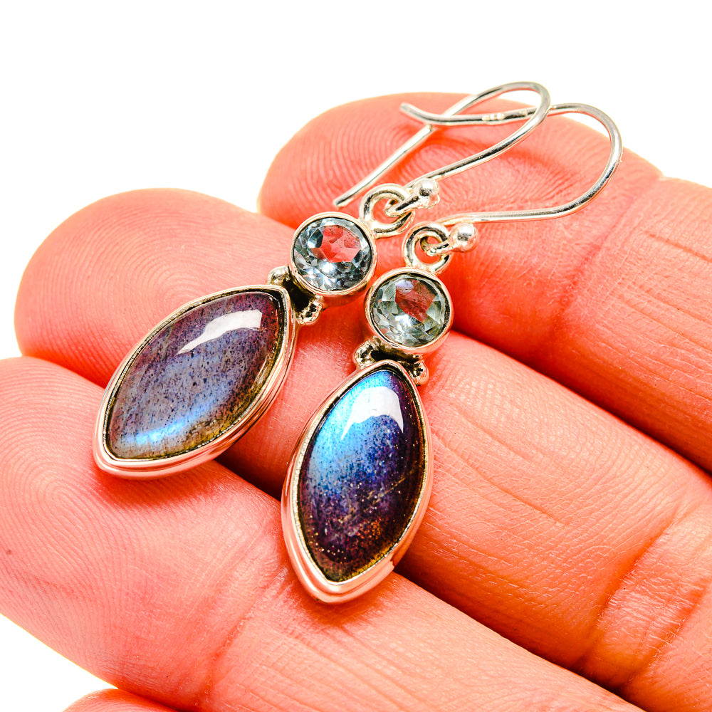 Labradorite Earrings handcrafted by Anasilvercos - EARR411659