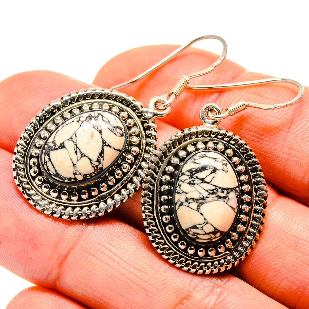 Howlite Earrings handcrafted by Anasilvercos - EARR411729