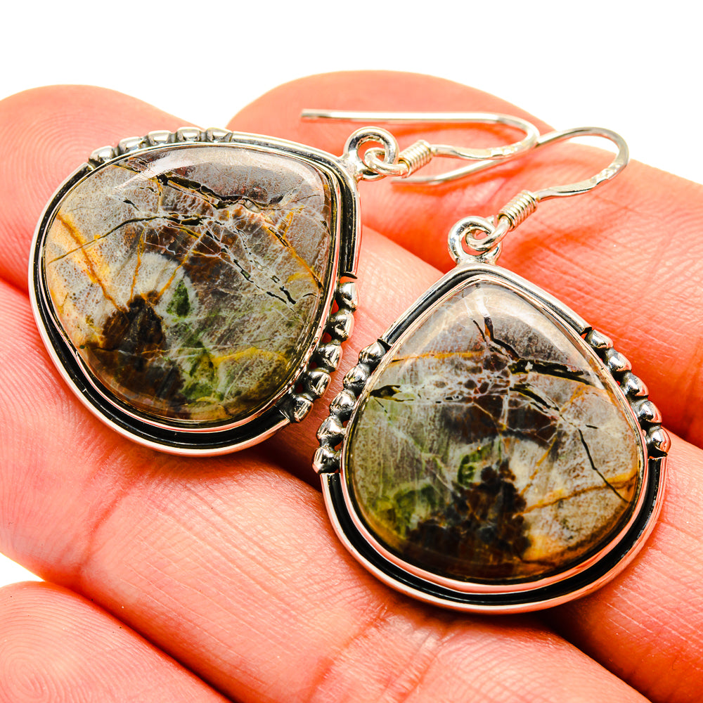 Butterfly Jasper Earrings handcrafted by Anasilvercos - EARR411749