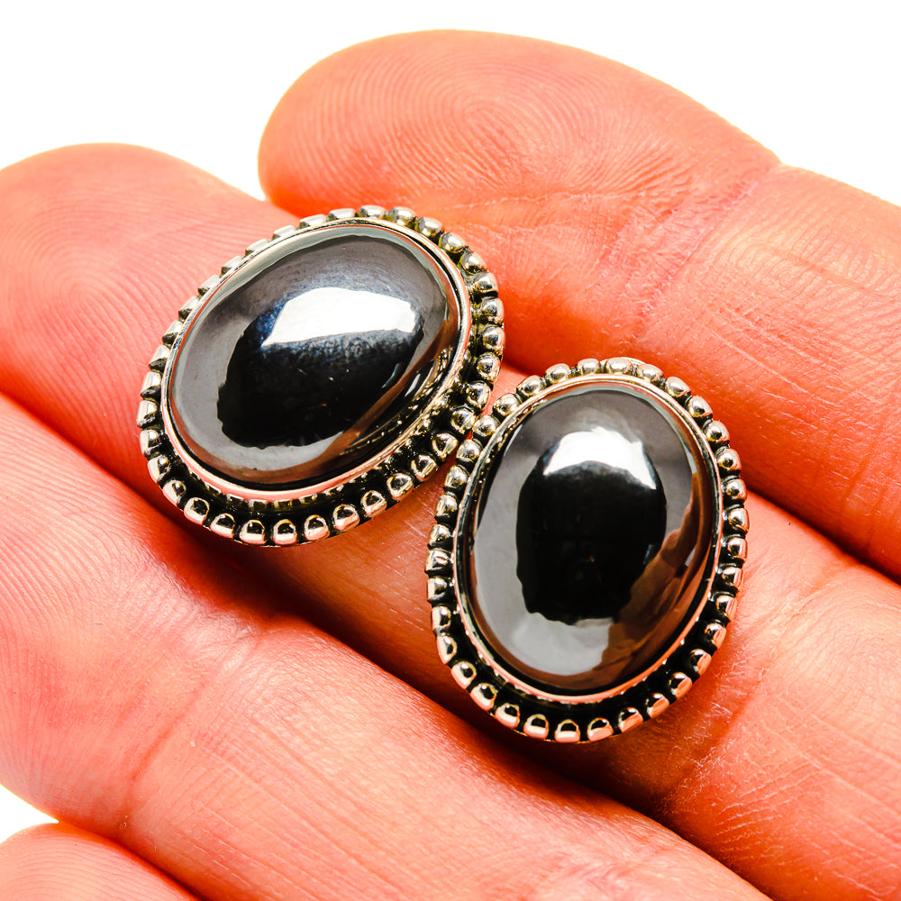 Hematite Earrings handcrafted by Anasilvercos - EARR411820