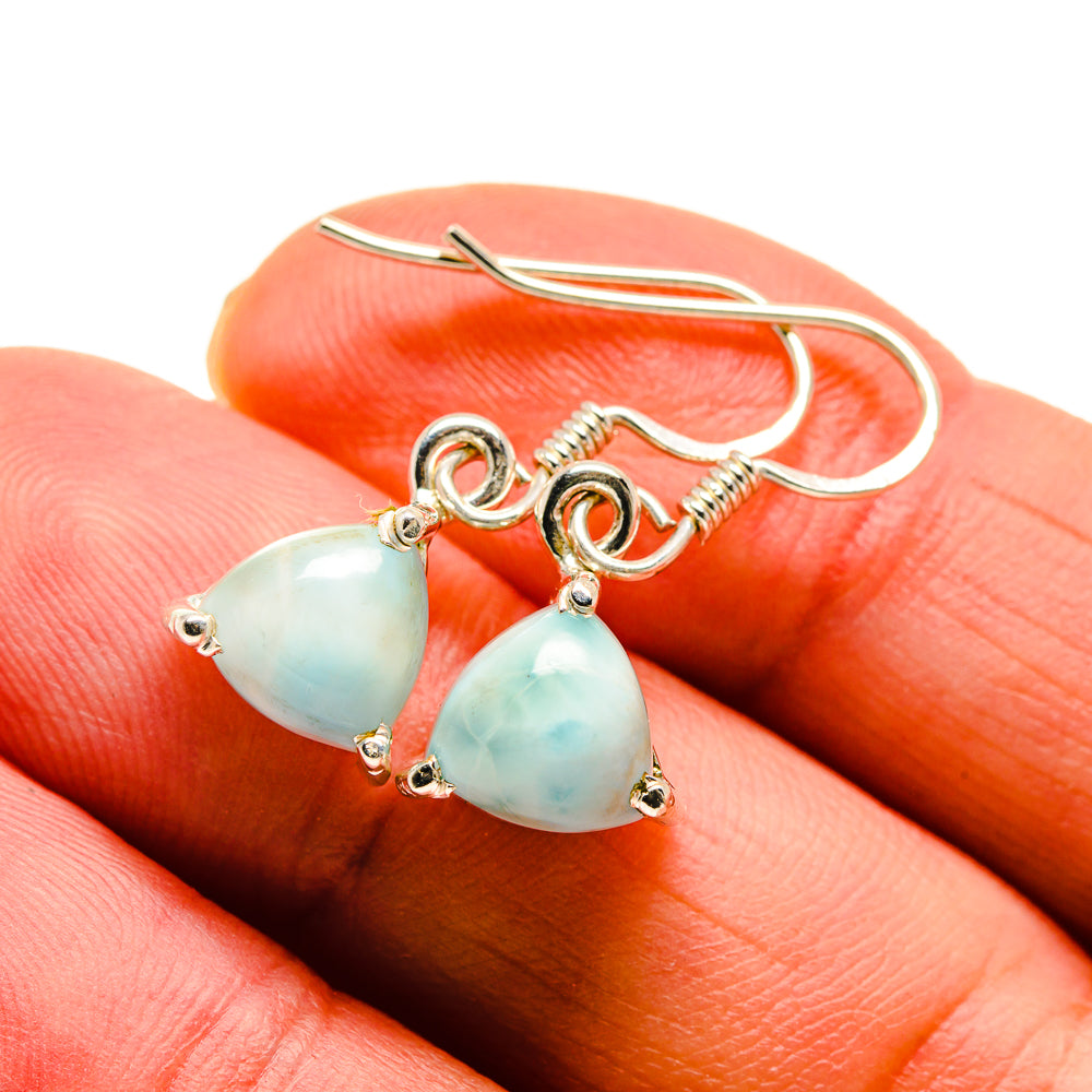 Larimar Earrings handcrafted by Anasilvercos - EARR411916