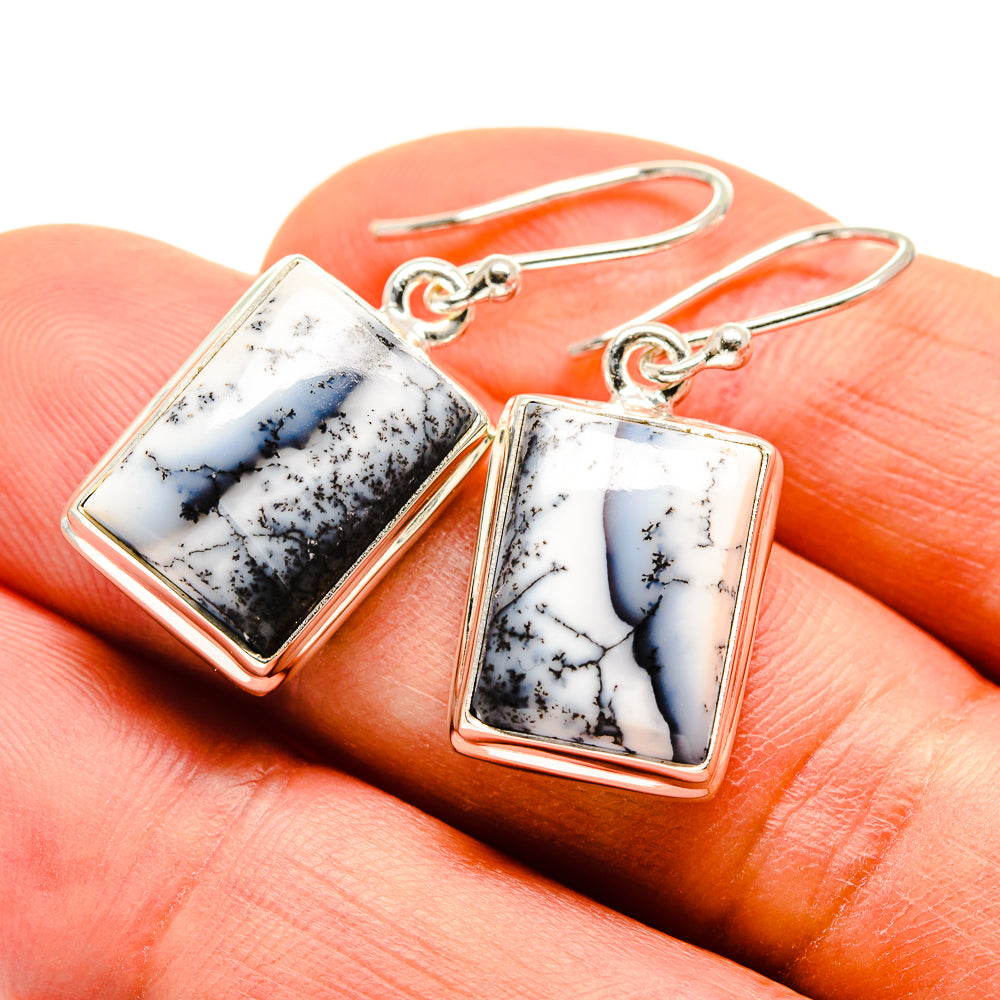 Dendritic Opal Earrings handcrafted by Anasilvercos - EARR411937