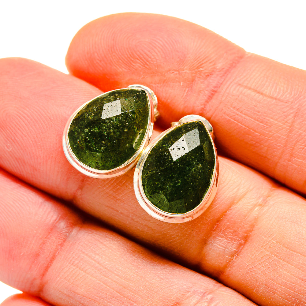 Green Aventurine Earrings handcrafted by Anasilvercos - EARR411537