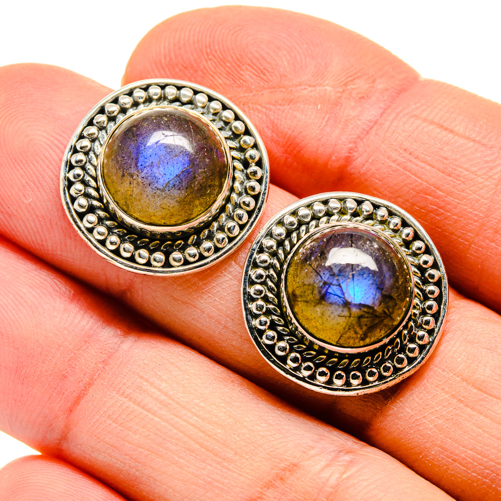Labradorite Earrings handcrafted by Anasilvercos - EARR411541