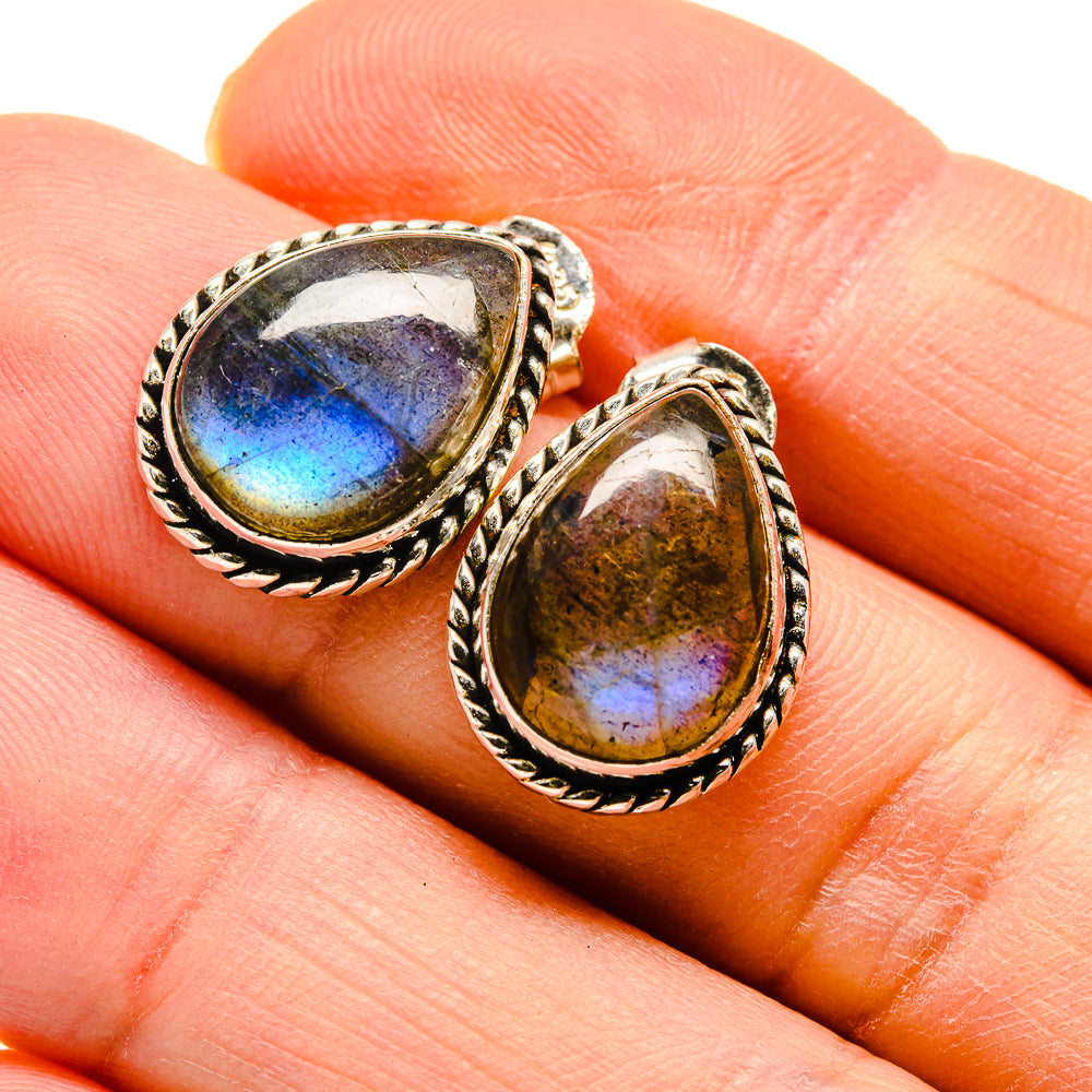 Labradorite Earrings handcrafted by Anasilvercos - EARR411990