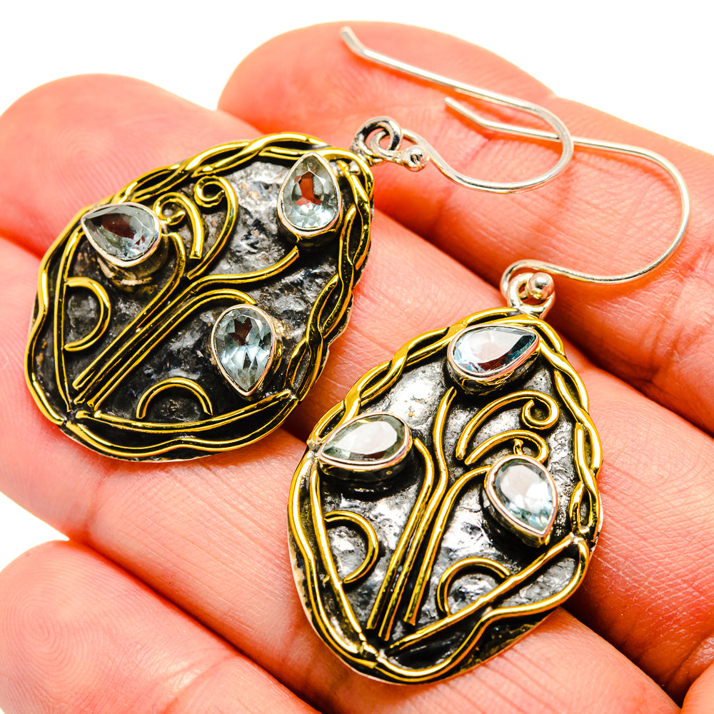Blue Topaz Earrings handcrafted by Anasilvercos - EARR412060