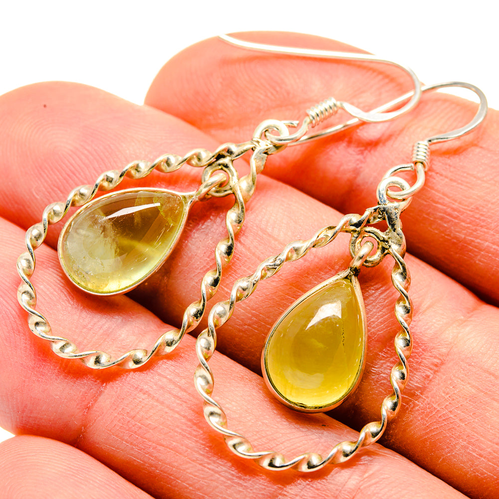 Prehnite Earrings handcrafted by Anasilvercos - EARR412261
