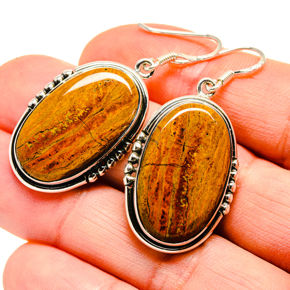 Mookaite Earrings handcrafted by Anasilvercos - EARR412289
