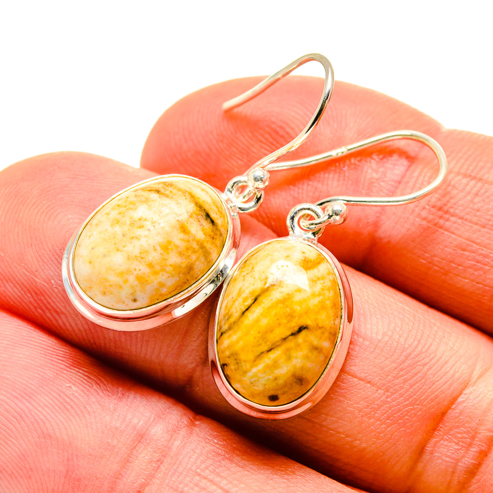 Picture Jasper Earrings handcrafted by Anasilvercos - EARR412321