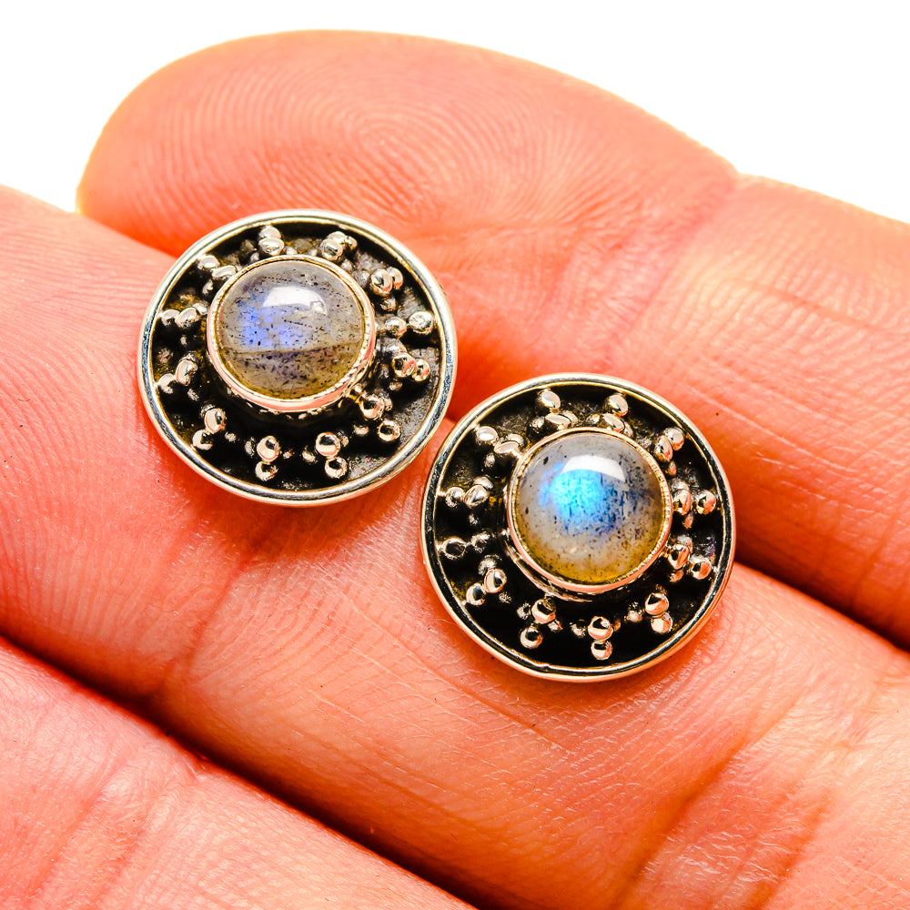 Labradorite Earrings handcrafted by Anasilvercos - EARR412378