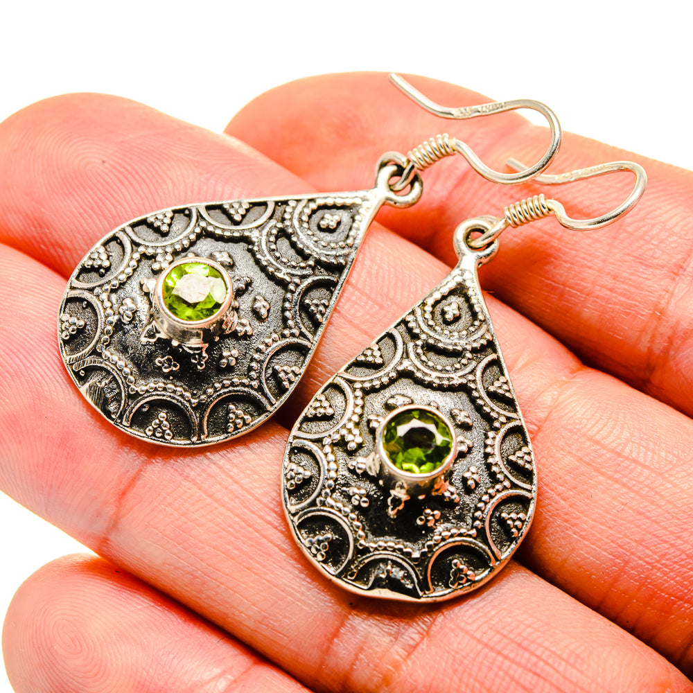 Peridot Earrings handcrafted by Anasilvercos - EARR412431