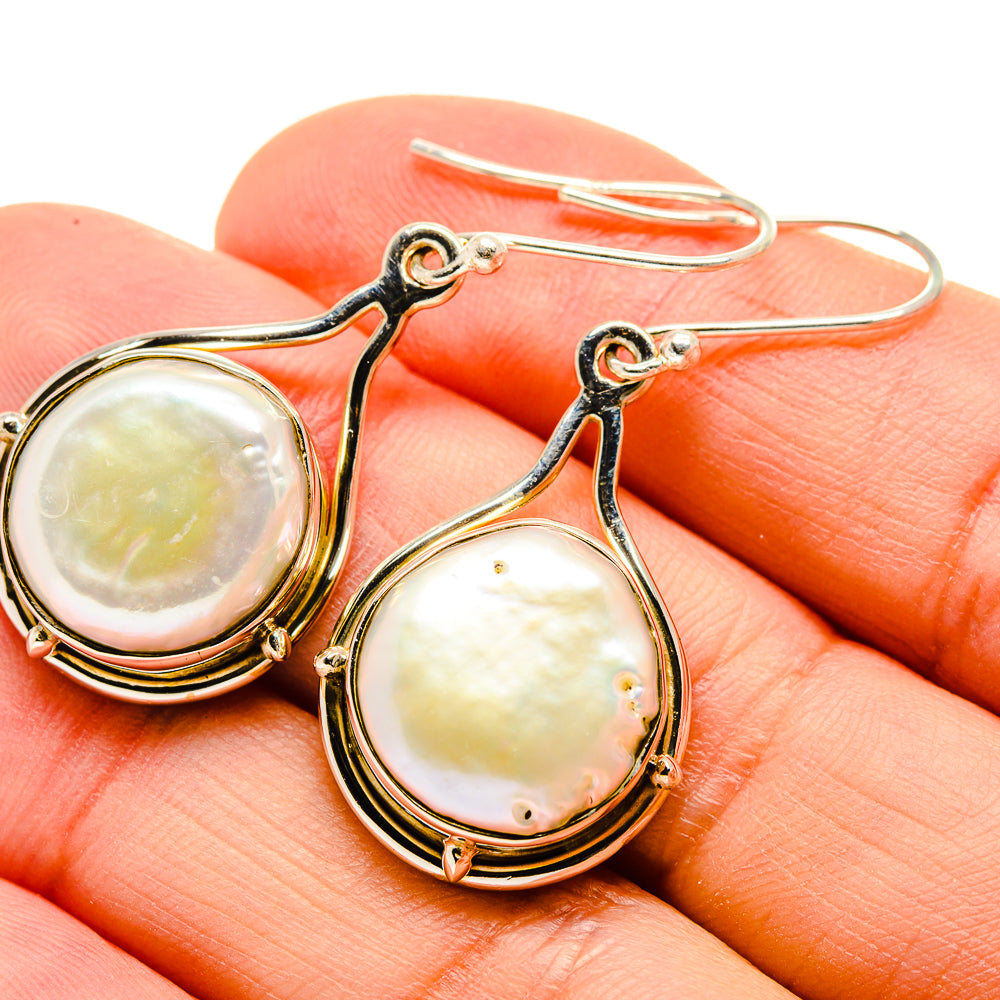 Mother Of Pearl Earrings handcrafted by Anasilvercos - EARR412569